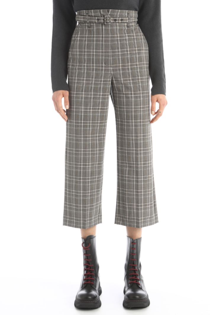 Pantaloni cropped - GRIGIO - Fashion Market - 4