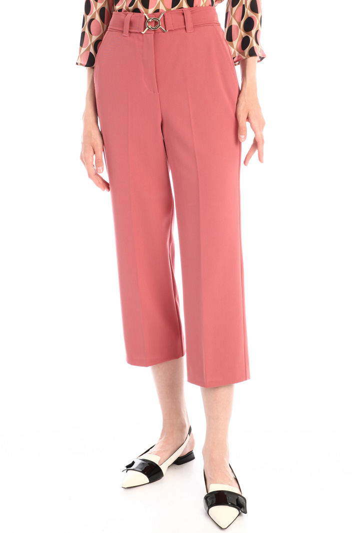 Pantaloni dritti in drill - ROSA ANTICO - Fashion Market - 4