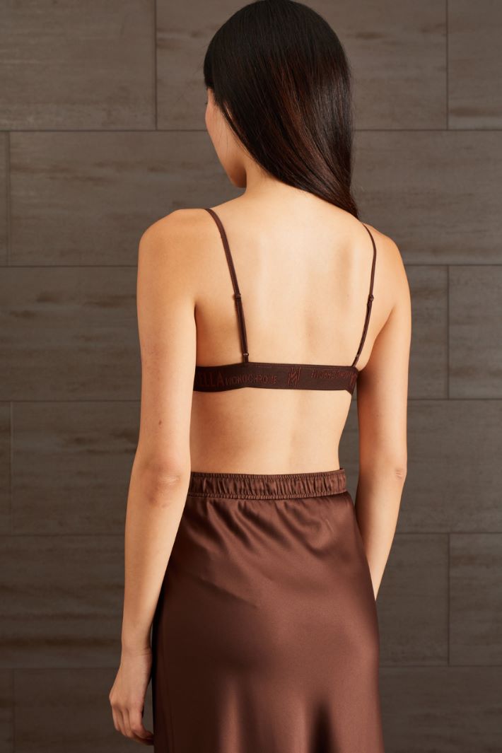 Top in raso - MARRONE CIOCCOLATO - Fashion Market - 4