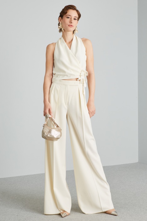 Top a portafoglio in enver satin - Fashion Market