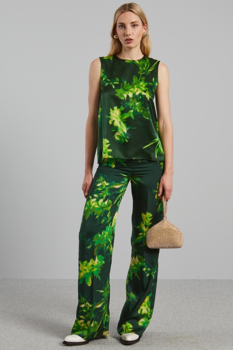 Top smanicato in raso - Fashion Market