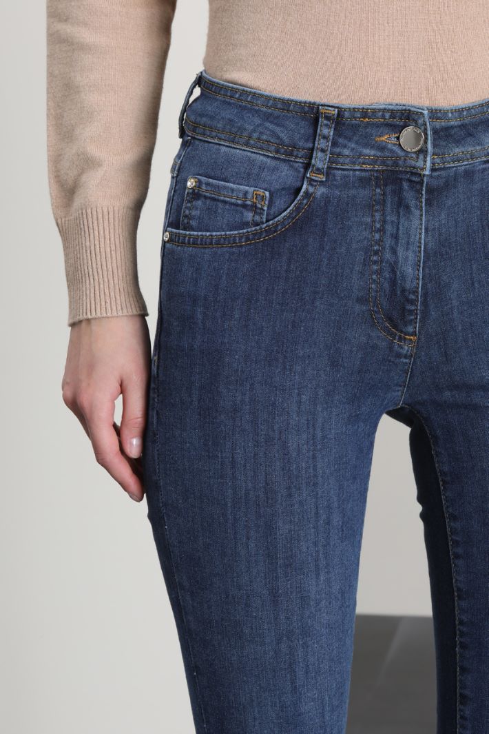 Jeans skinny in denim - BLU DENIM - Fashion Market - 3