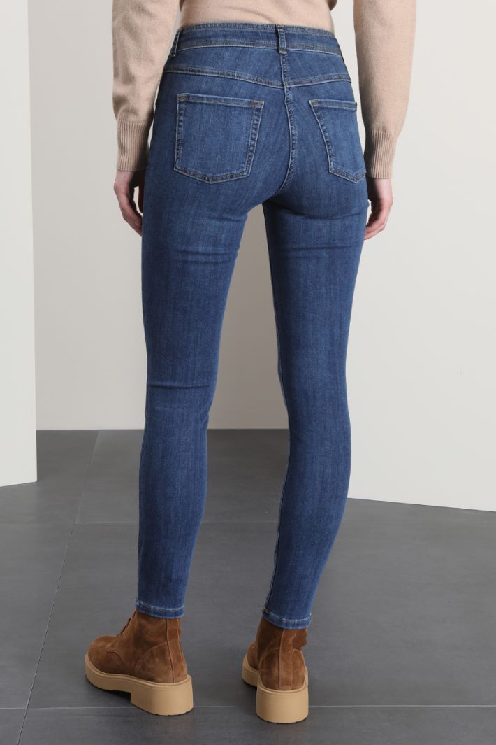 Jeans skinny in denim - BLU DENIM - Fashion Market - 2