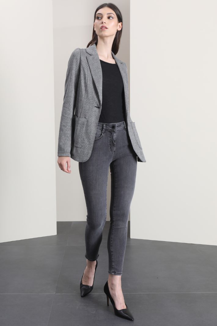 Jeans skinny in denim - GRIGIO - Fashion Market