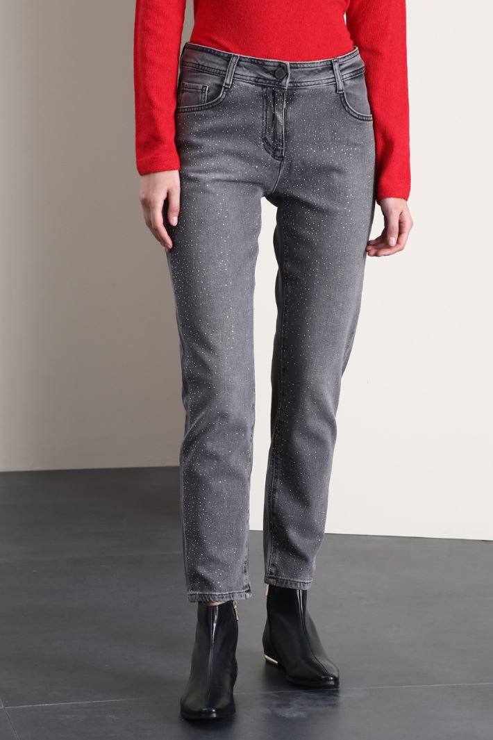 Pantaloni in denim - GRIGIO - Fashion Market - 4