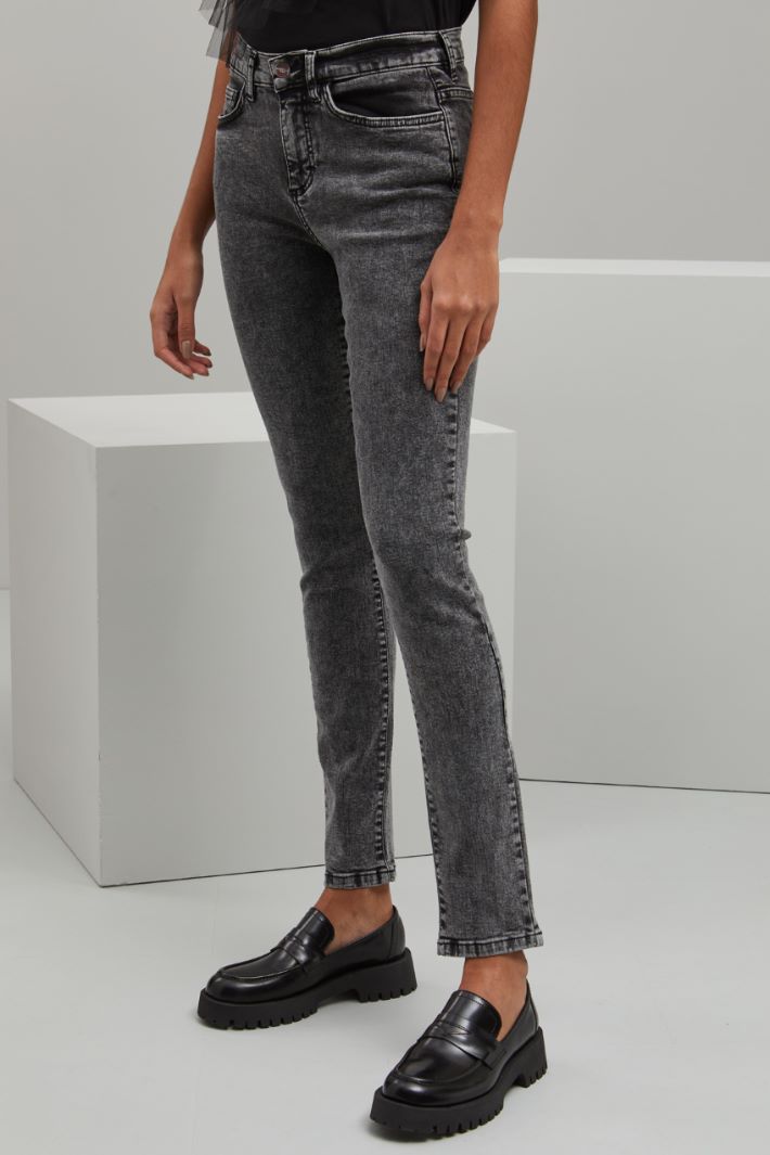 Jeans skinny - GRIGIO SCURO - Fashion Market - 2