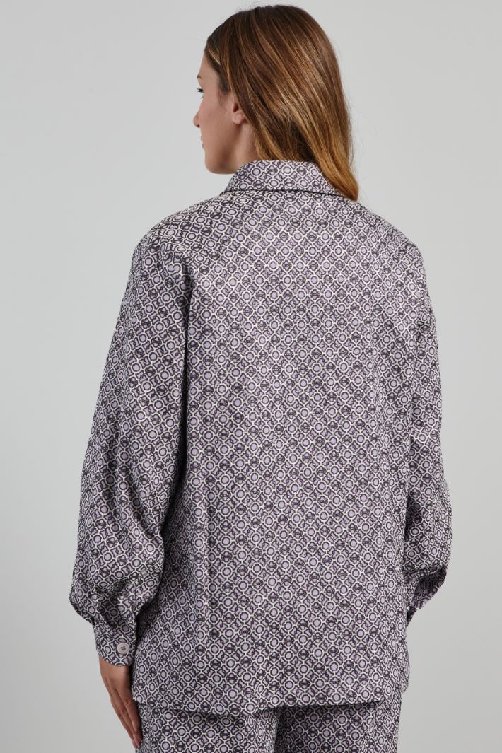 Casacca jacquard - LILLA NERO GHIACCIO - Fashion Market - 4