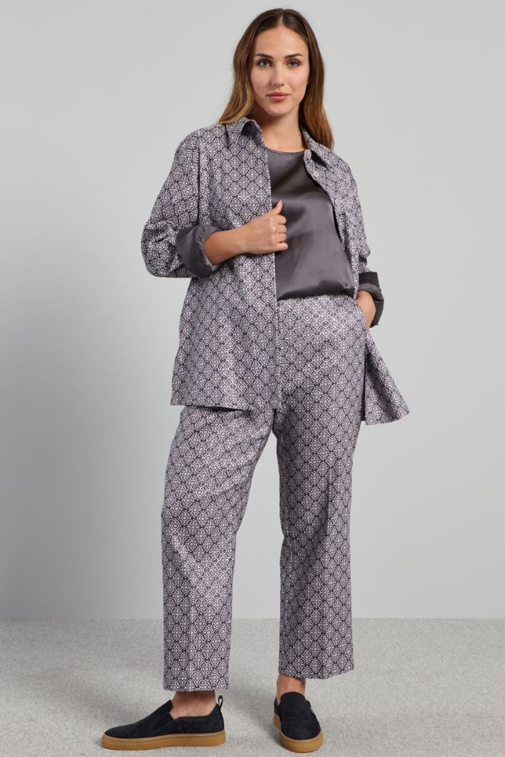 Casacca jacquard - LILLA NERO GHIACCIO - Fashion Market