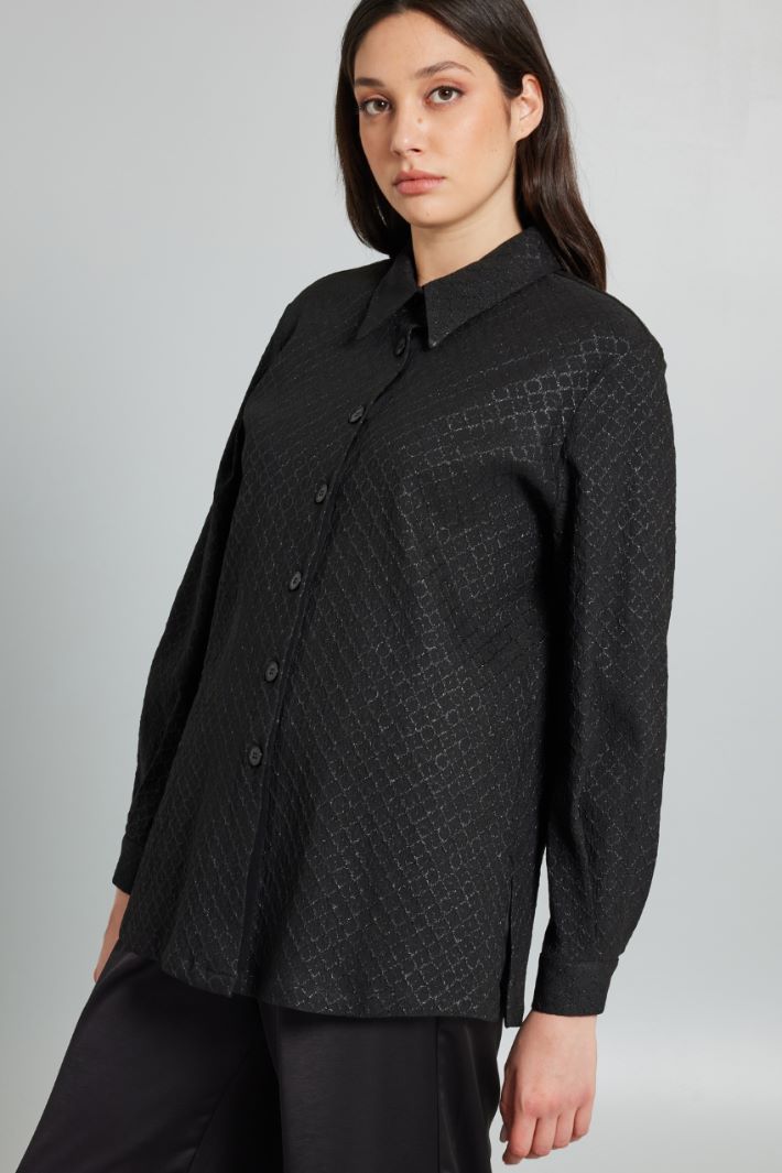 Casacca jacquard - NERO - Fashion Market - 2