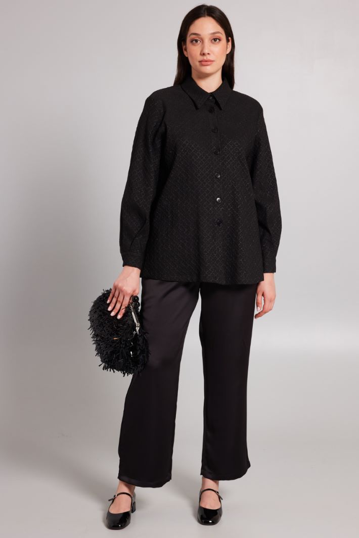 Casacca jacquard - NERO - Fashion Market
