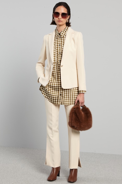 Camicia in twill a fantasia - Fashion Market