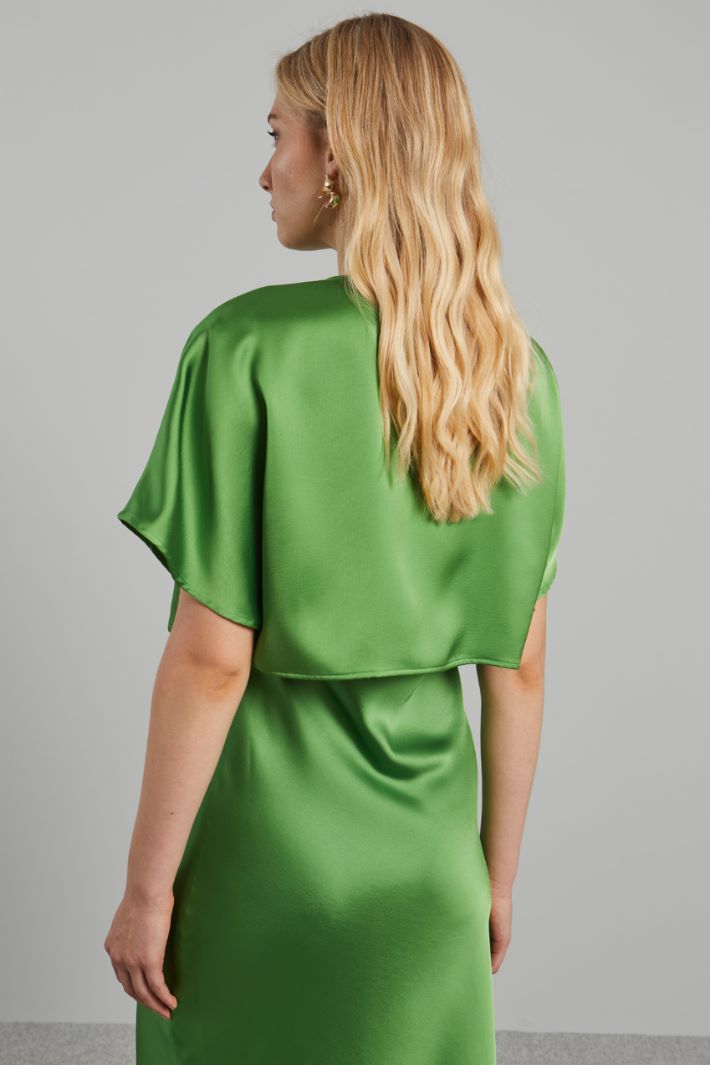 Coprispalle in raso - VERDE PRATO - Fashion Market - 4