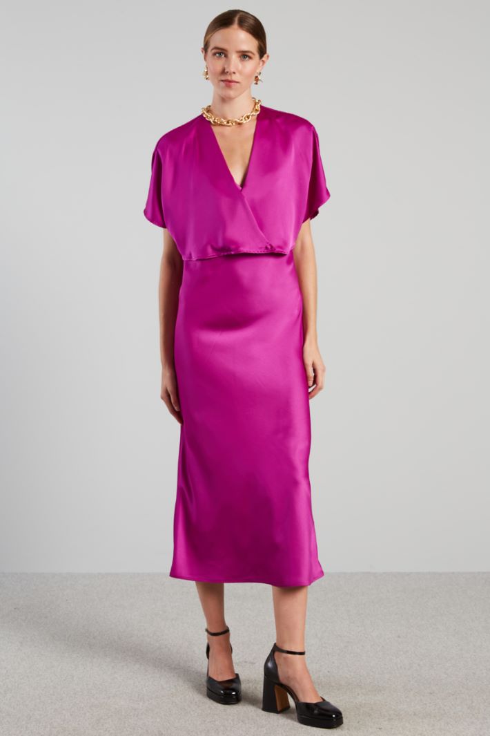 Coprispalle in raso - CICLAMINO - Fashion Market