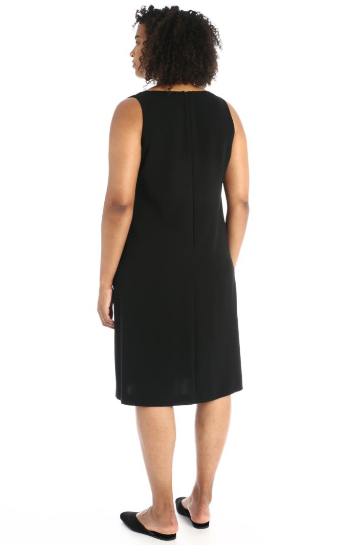 Abito senza maniche in cady - NERO - Fashion Market - 2