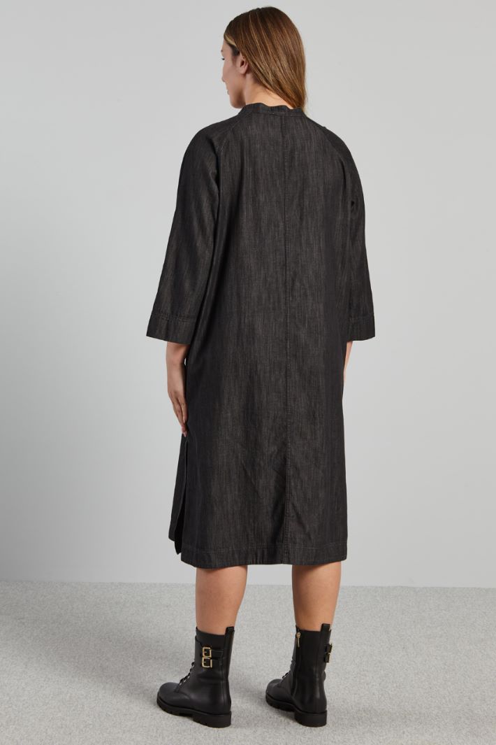 Chemisier in denim leggero - ANTRACITE - Fashion Market - 4