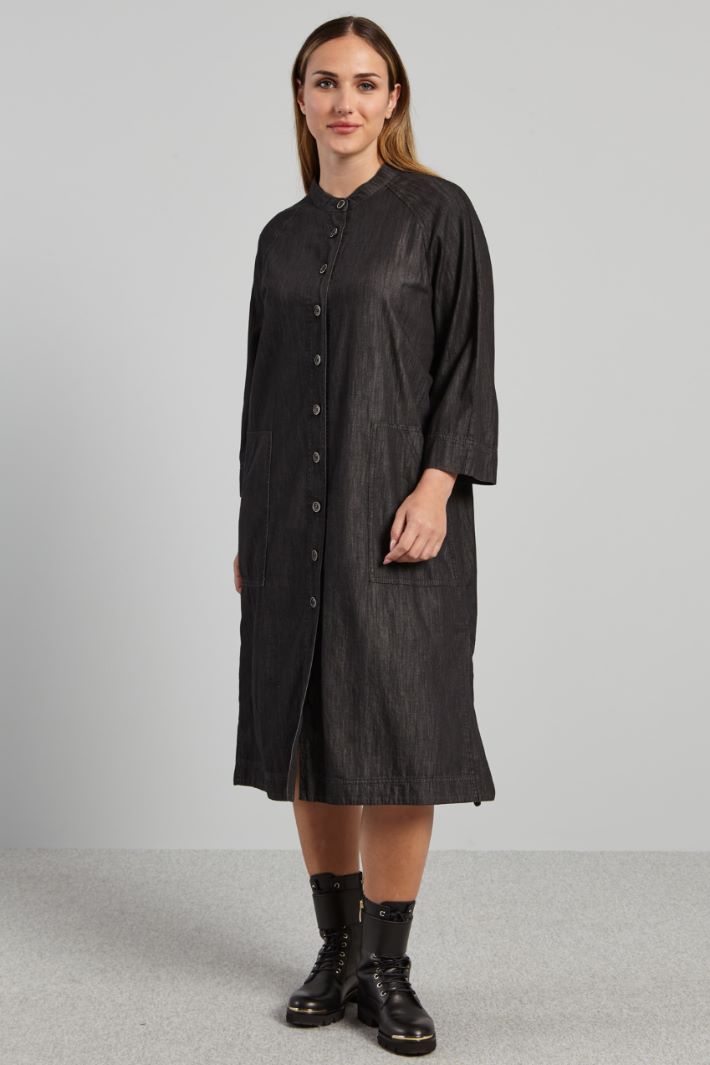 Chemisier in denim leggero - ANTRACITE - Fashion Market - 2