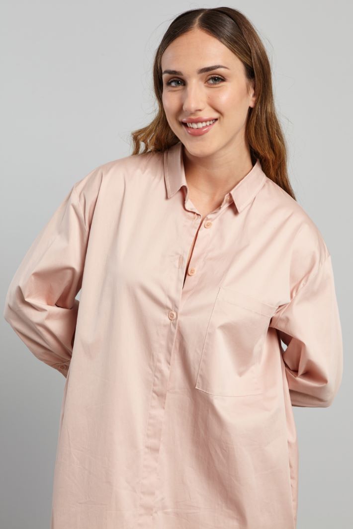 Abito chemisier in cotone - ROSA PASTELLO - Fashion Market - 3