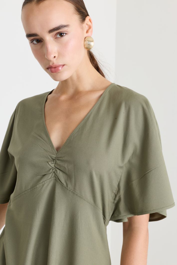 Abito in pura viscosa - VERDE - Fashion Market - 3