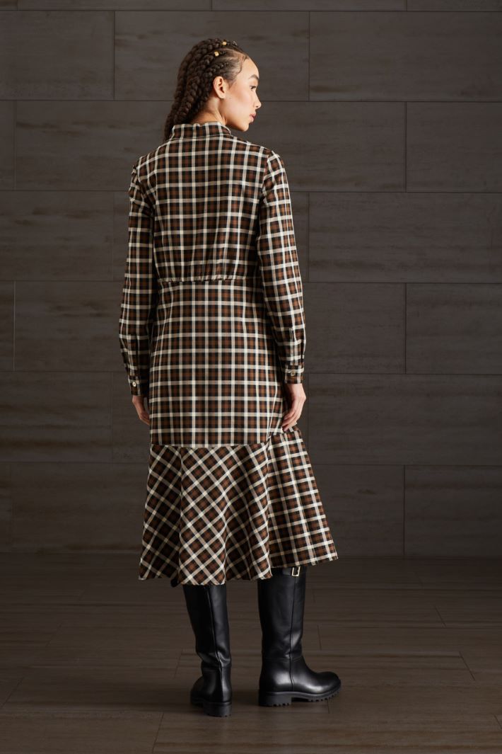 Chemisier in viscosa - MARRONE NERO PANNA - Fashion Market - 4