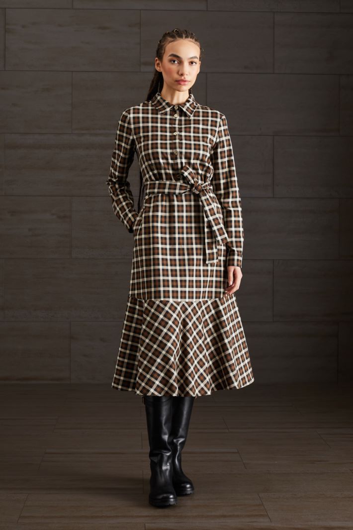 Chemisier in viscosa - MARRONE NERO PANNA - Fashion Market - 2