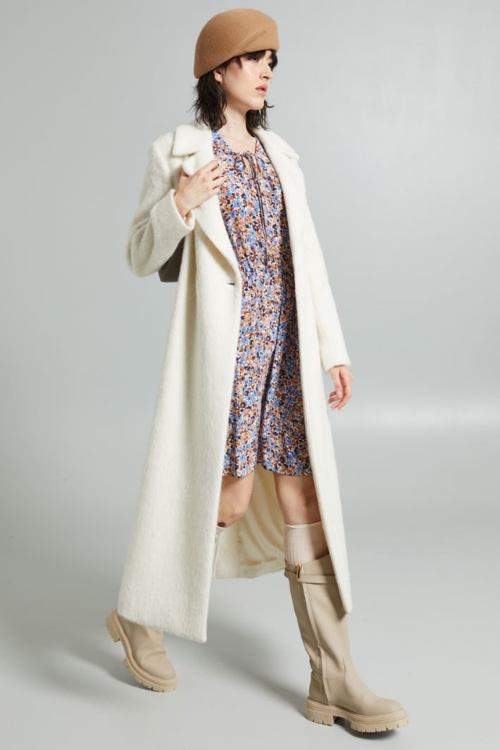 Abito con maniche corte - AZZURRO RUGGINE BLU - Fashion Market