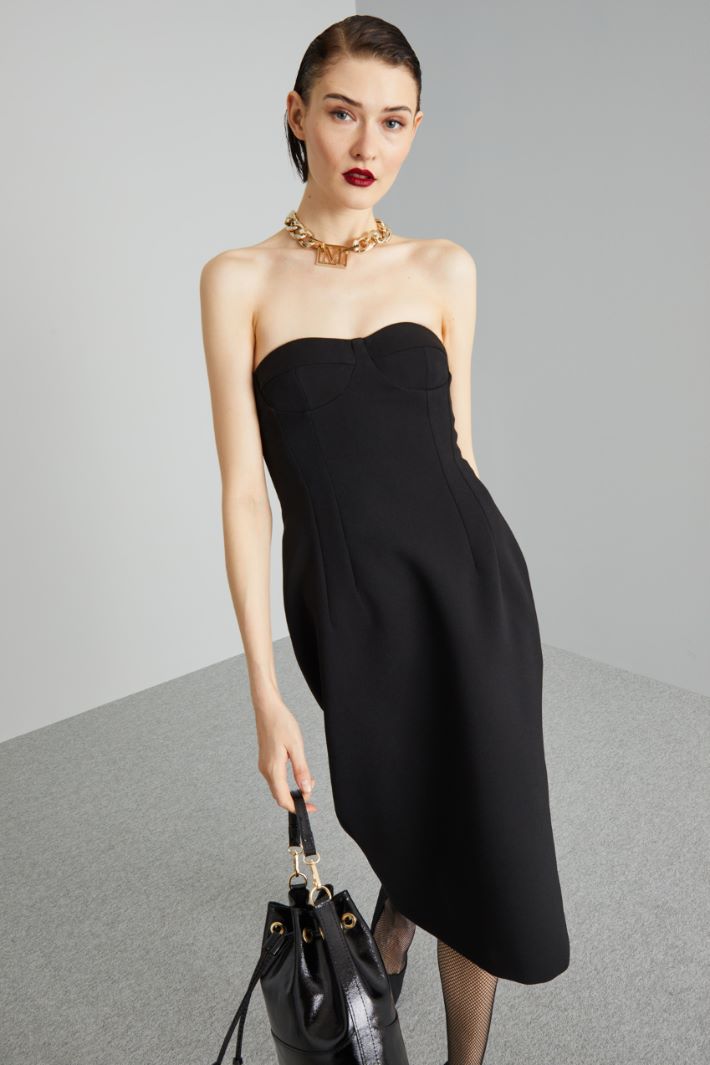 Abito con bustino - NERO - Fashion Market - 2