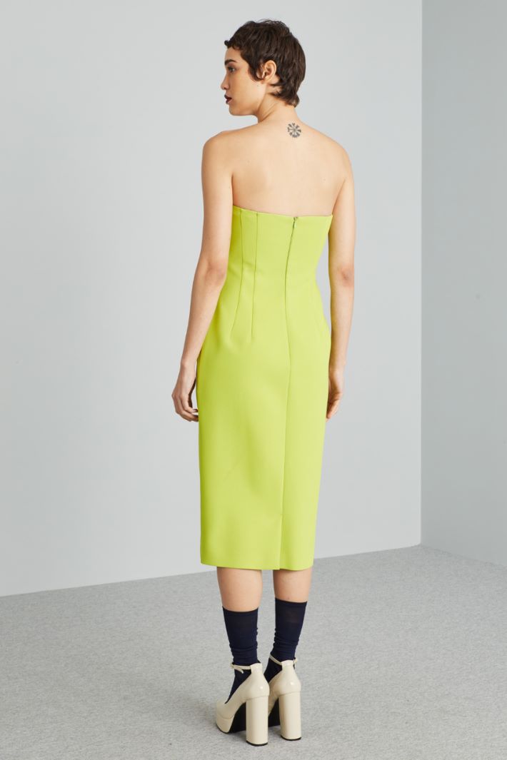 Abito con bustino - VERDE LIME - Fashion Market - 4