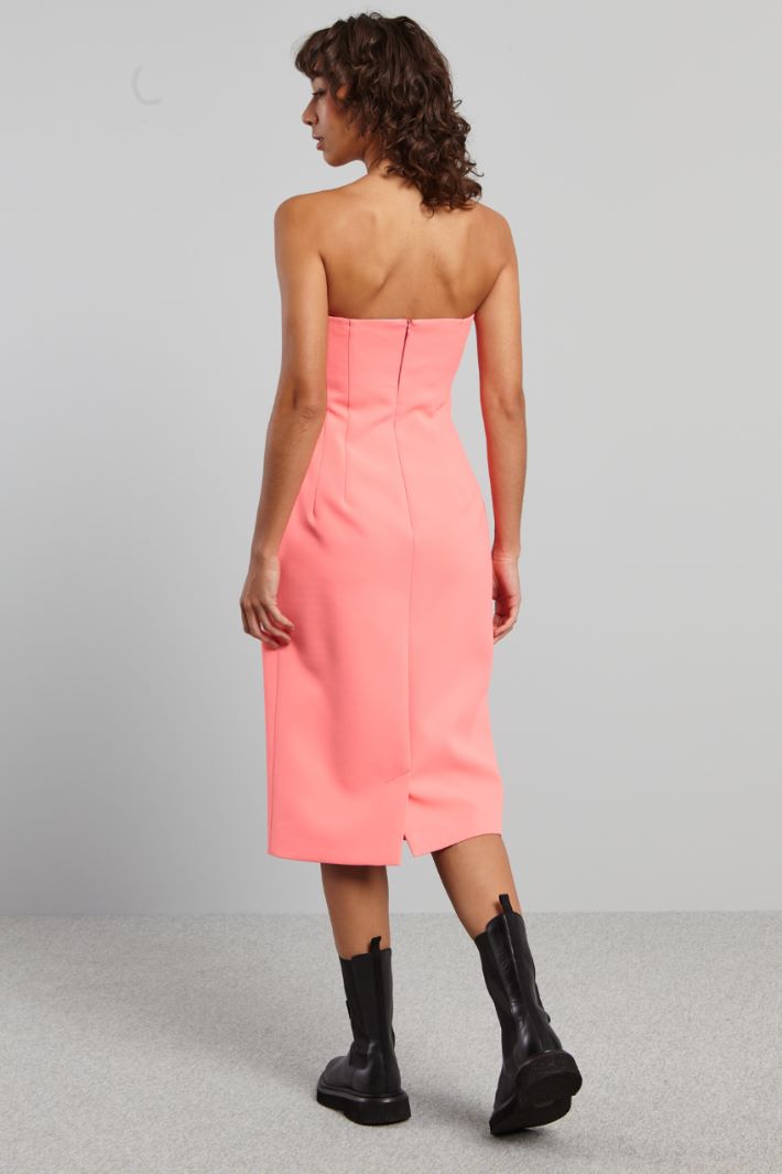 Abito con bustino - ROSA ACCESO - Fashion Market - 4