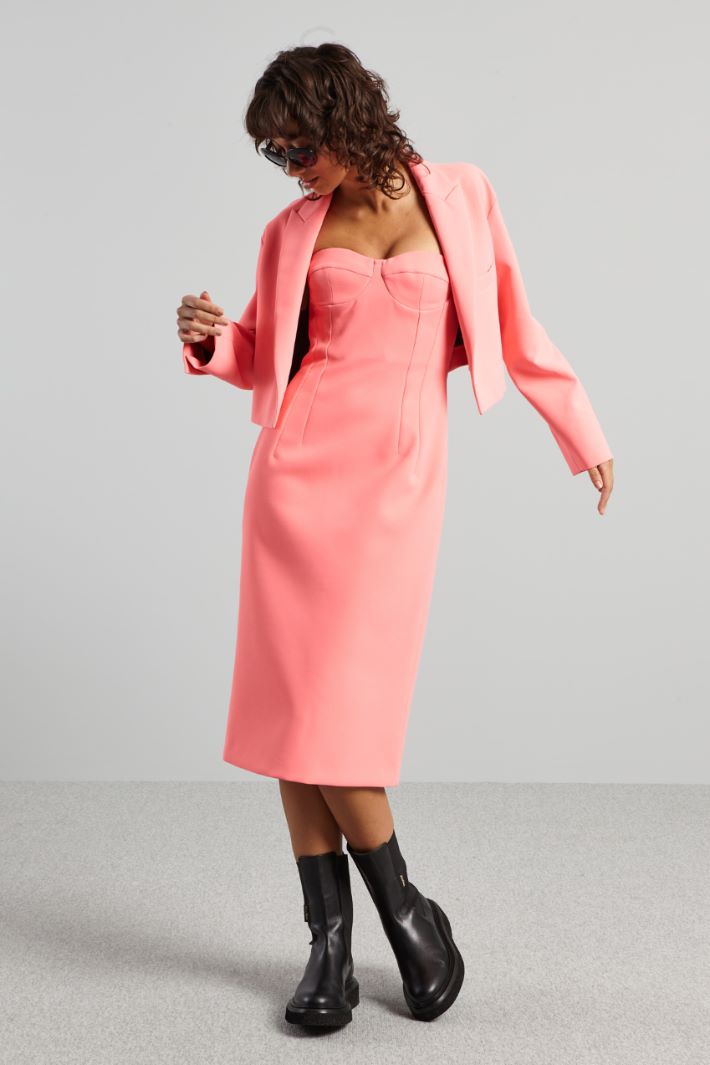 Abito con bustino - ROSA ACCESO - Fashion Market