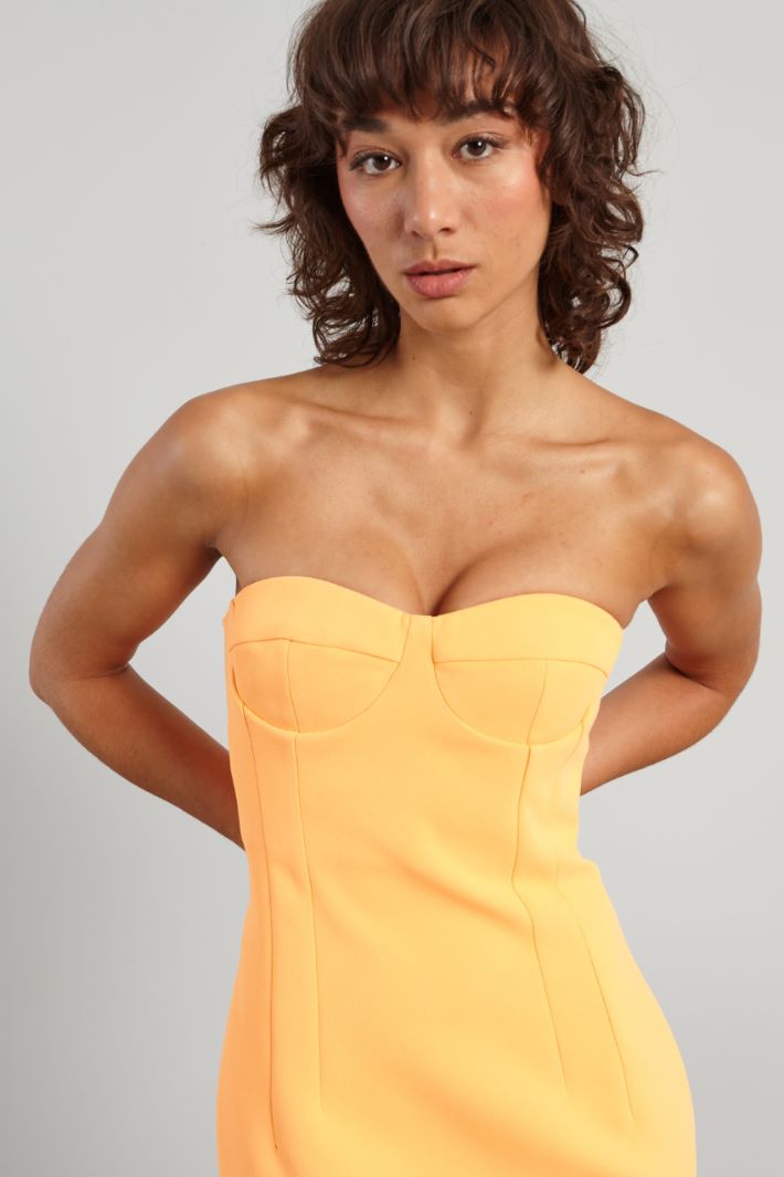 Abito con bustino - ARANCIONE - Fashion Market - 3