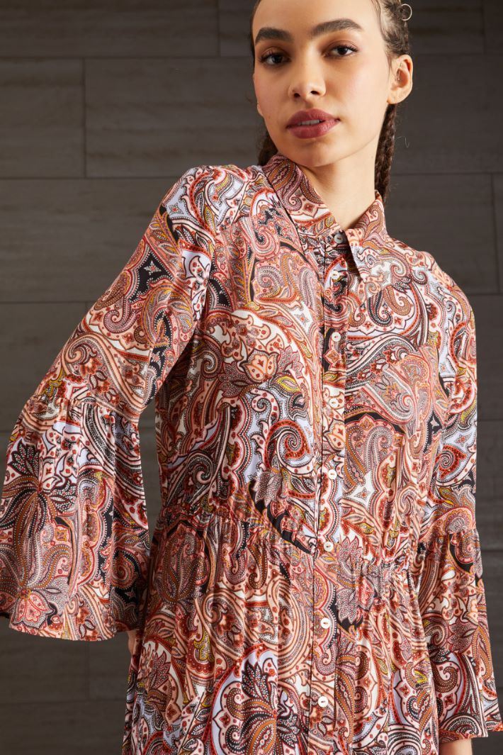 Chemisier in crépe - ROSA ROSSO AZZURRO - Fashion Market - 3