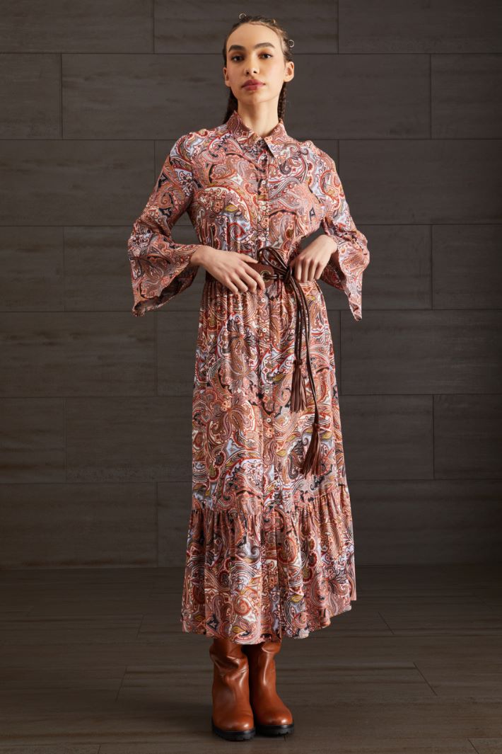 Chemisier in crépe - ROSA ROSSO AZZURRO - Fashion Market