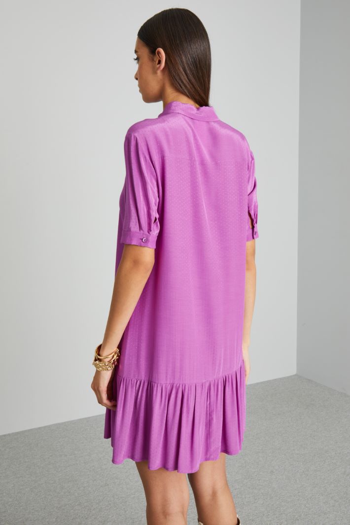 Abito chemisier in fil coupé - CICLAMINO - Fashion Market - 4