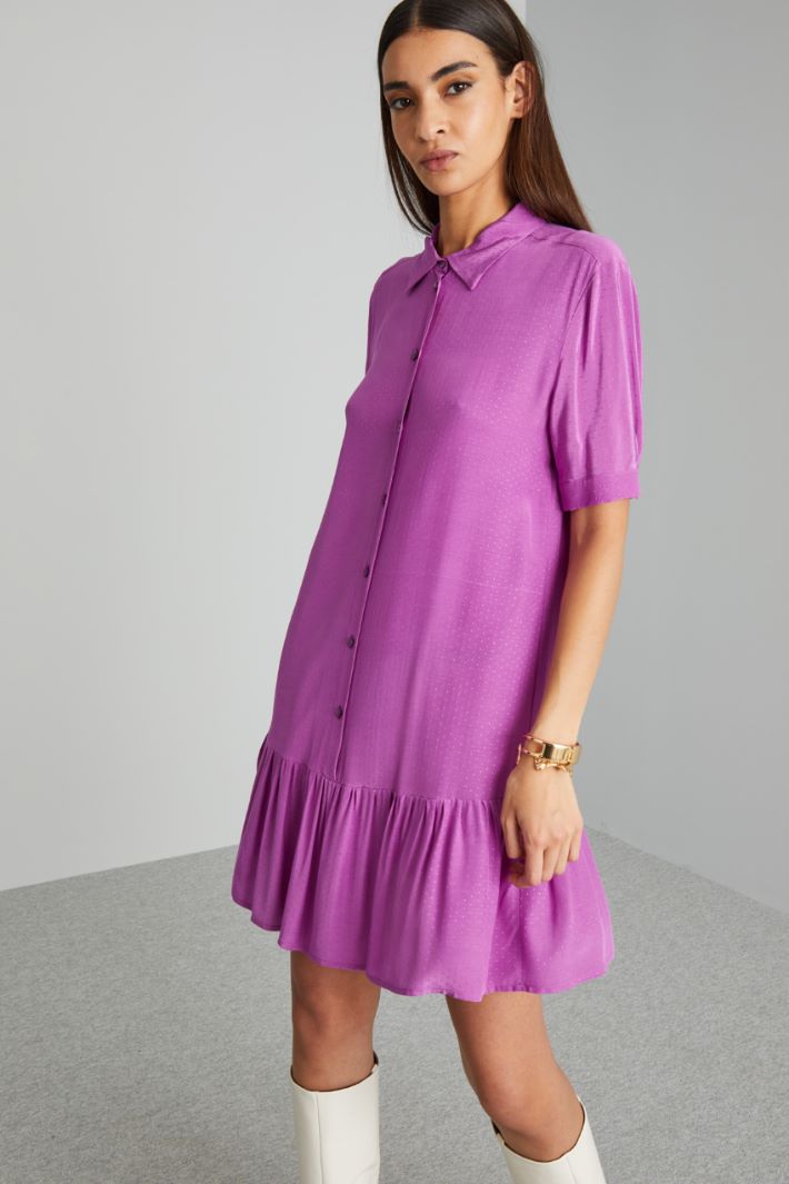 Abito chemisier in fil coupé - CICLAMINO - Fashion Market - 2