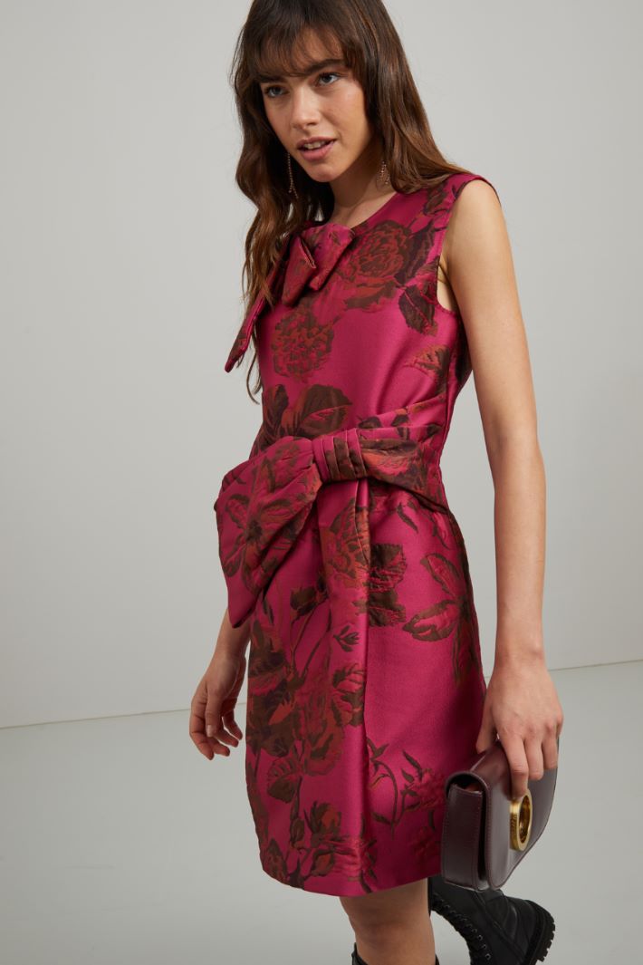Tubino damascato - CICLAMINO MARRONE - Fashion Market - 2