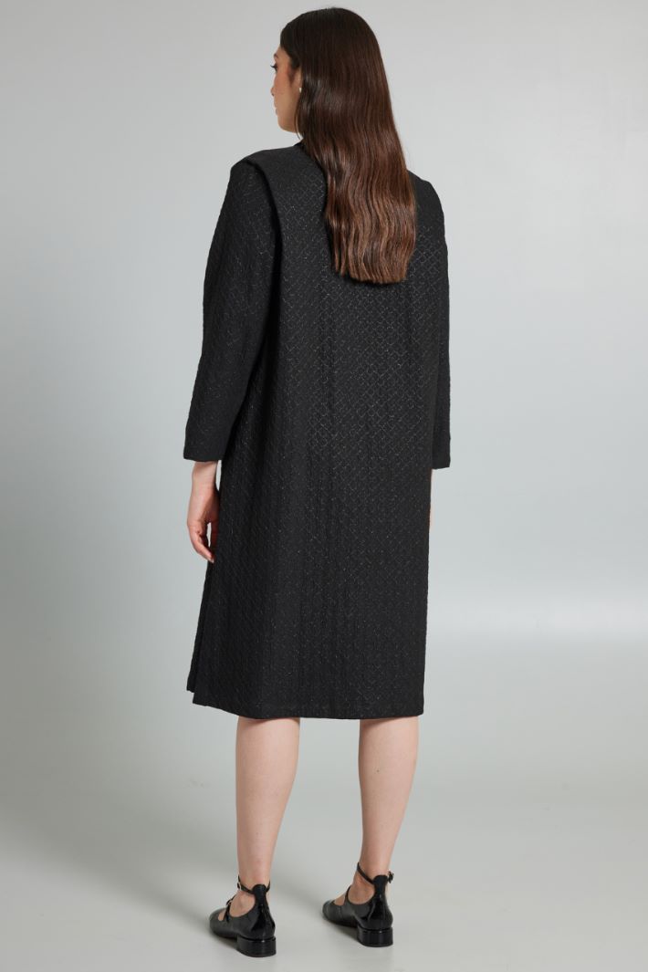 Abito chemisier jacquard - NERO - Fashion Market - 4