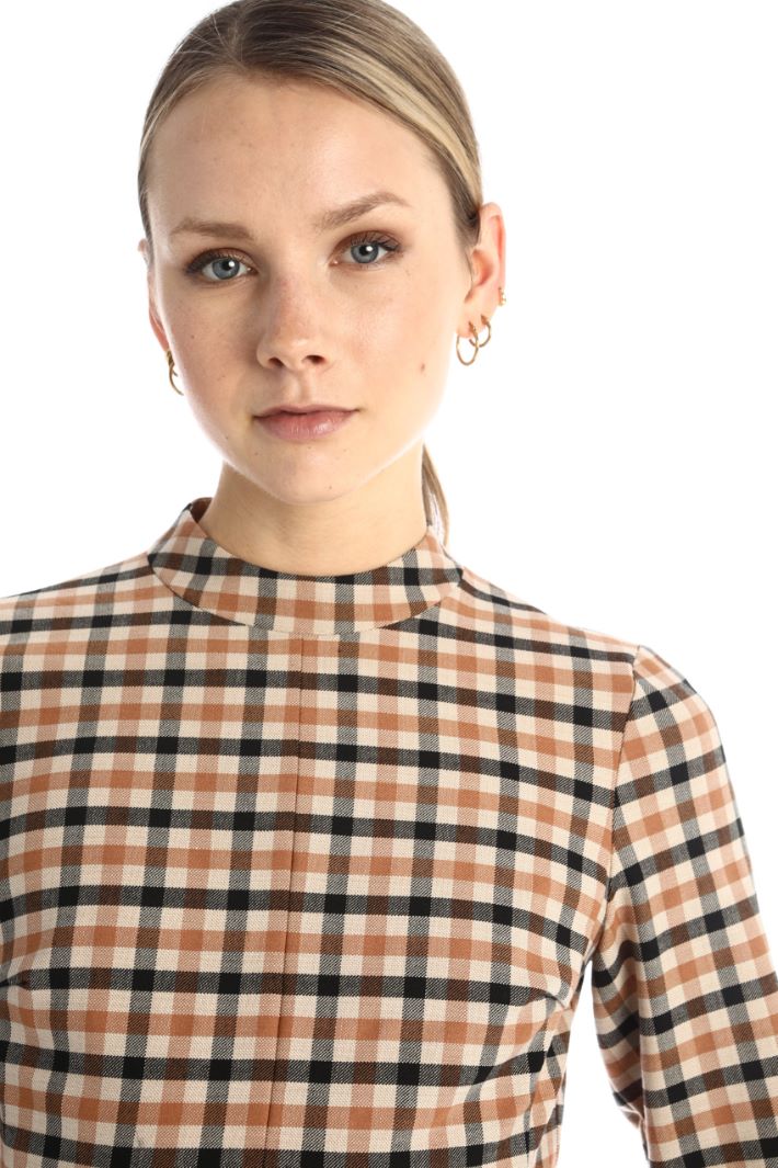 Abito svasato - BEIGE NERO - Fashion Market - 3