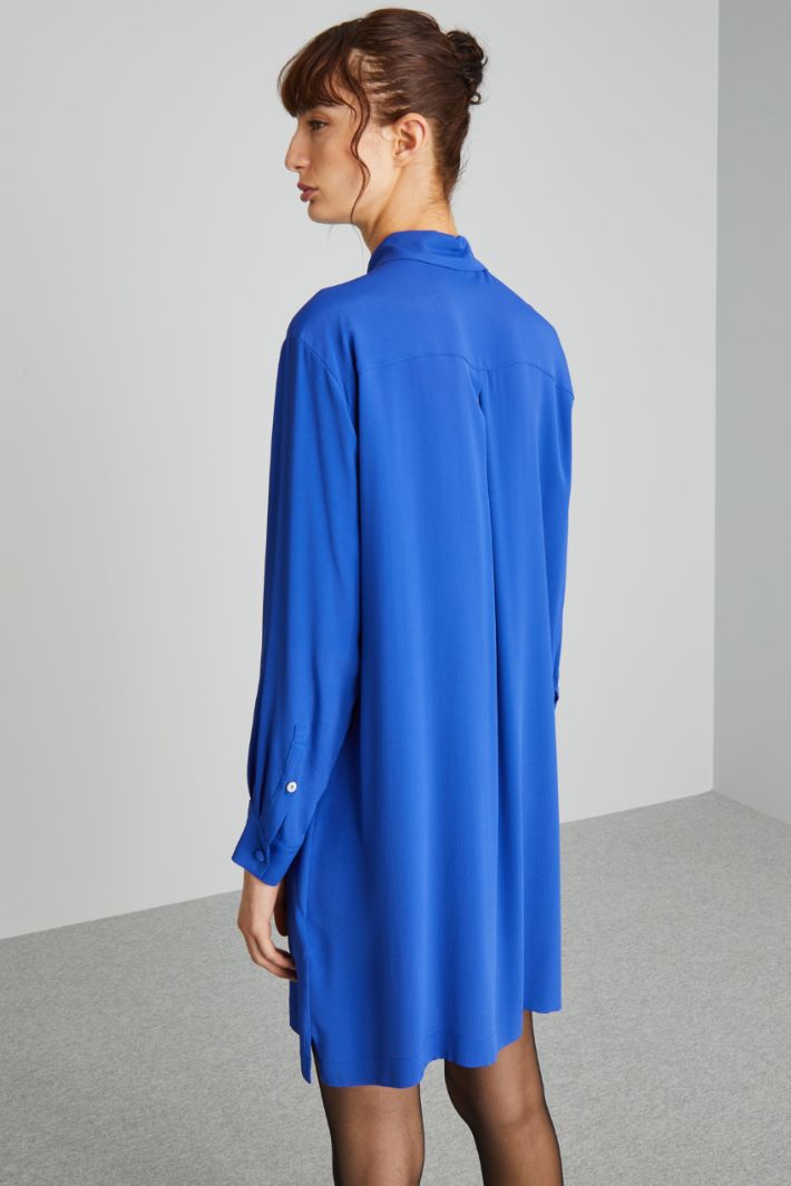 Abito chemisier in seta - BLUETTE - Fashion Market - 4