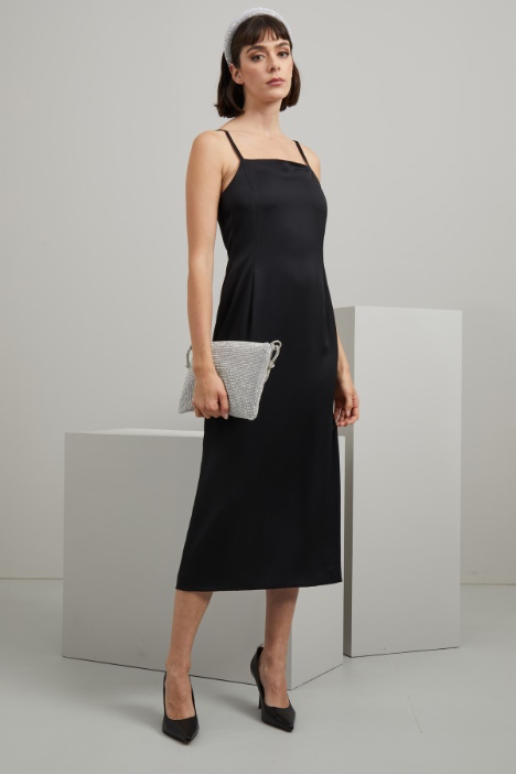 Abito in enver satin - Fashion Market