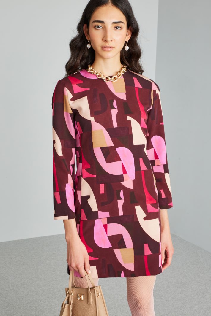 Abito corto - BORGOGNA ROSA - Fashion Market - 2