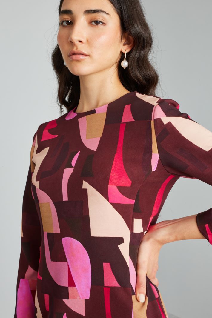Abito corto - BORGOGNA ROSA - Fashion Market - 3