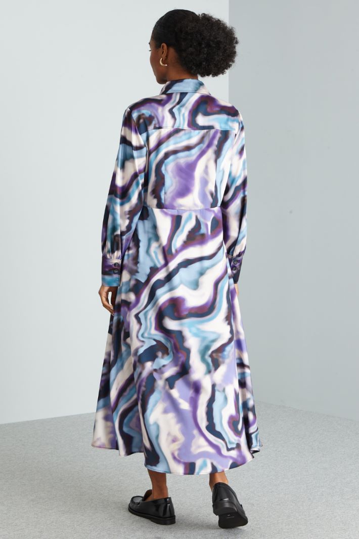 Abito chemisier - LILLA BIANCO VIOLA - Fashion Market - 4