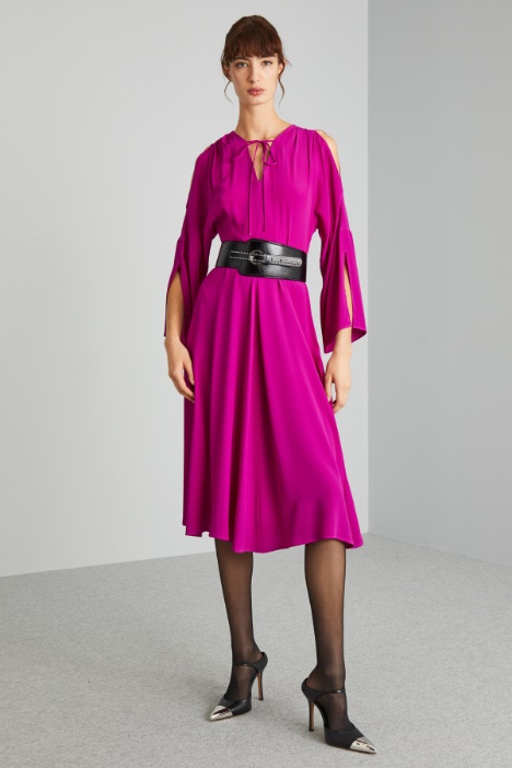 Abito scivolato in crépe de chine - Fashion Market