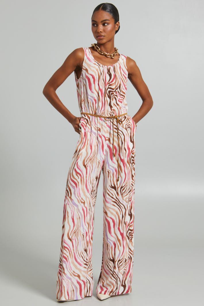 Tuta fluida - BIANCO ROSA - Fashion Market - 4