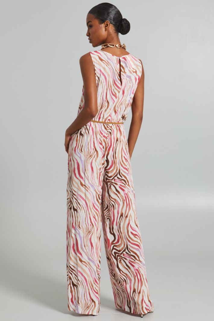 Tuta fluida - BIANCO ROSA - Fashion Market - 2