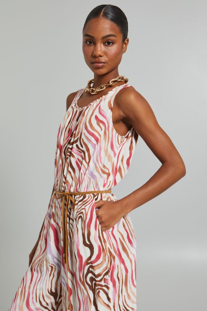 Tuta fluida - BIANCO ROSA - Fashion Market - 3