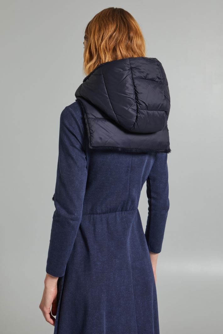 Collo cappuccio reversibile - BLU NOTTE - Fashion Market - 4