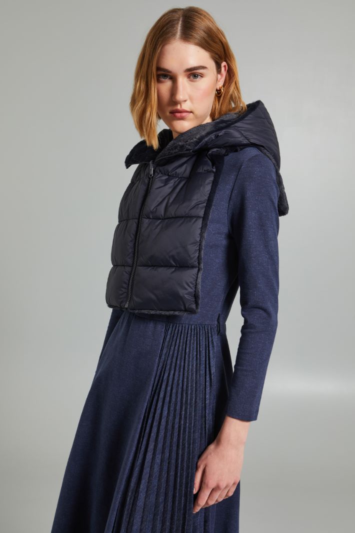 Collo cappuccio reversibile - BLU NOTTE - Fashion Market - 2