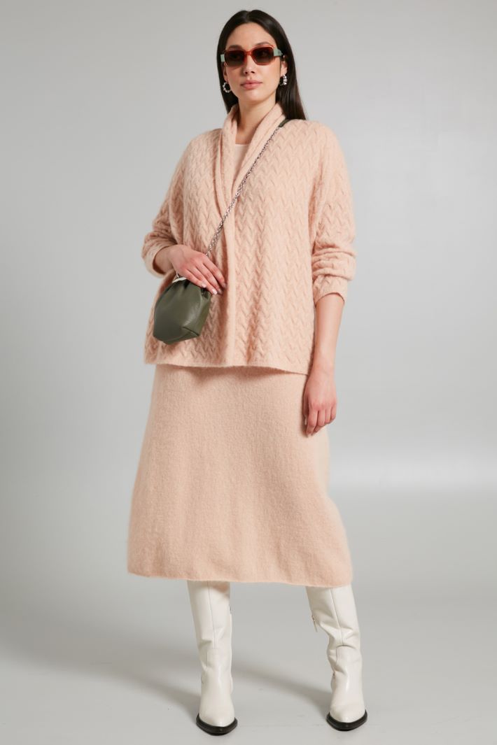 Gonna in mohair e lana - ROSA - Fashion Market