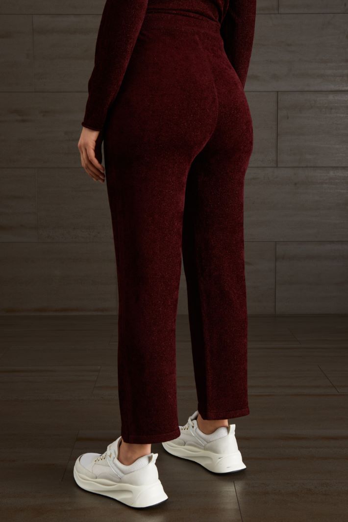 Pantaloni in ciniglia  - BORGOGNA - Fashion Market - 4